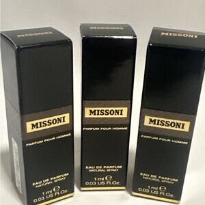 Missoni Parfum Pour Homme - Black 1ml, 3pack